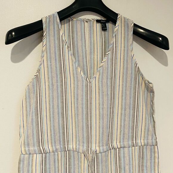 Drew Anthropologie Blue Multicolor Striped Drawstring Jumpsuit Size XS - Picture 2 of 7